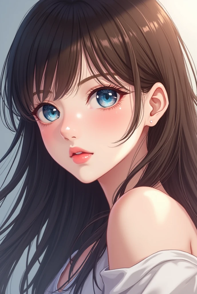 (masterpiece:1.4), most beautiful girl in the world, glossy lips, ultra detailed eyes, Absurdres, hdr, ultra detailed illustration, extremely detailed face, RAW photo, film grain, skin pores, trending on deviantart