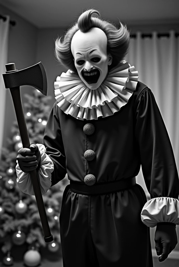 a dark and eerie night carnival, a lone clown looking up at the sky, horror style, dark moody atmosphere, cinematic lighting, haunting, abandoned, gritty, surreal, creepy, unsettling, moody colors, dramatic shadows, mysterious, foreboding, detailed, high quality, cinematic, photorealistic