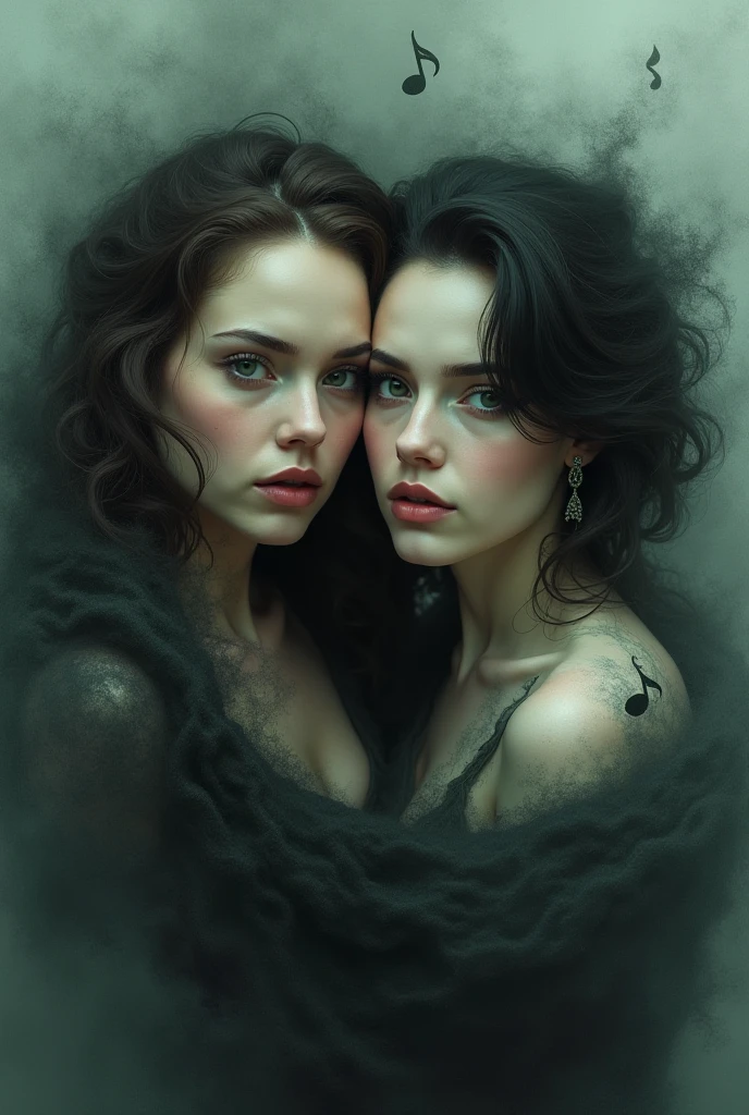 dusk, moody, gloomy, intimate close up portrait of a beautiful vampire princess, perfect shiny ivory skin, flushed, smoldering eyes, (perfect face), cleavage, shiny long black hair, frills, (Albert Lynch), J. C. Leyendecker, Ruan Jia, Gaston Bussiere, Alexandre Cabanel, WLOP, best quality