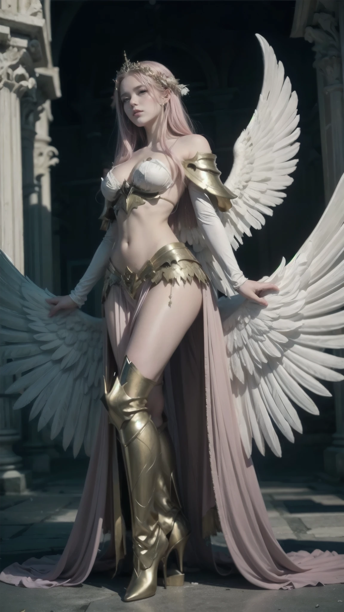   a close up of a woman with a skull on her shoulder , Anjo majestoso de   full body , angel knight girl, angel in plastic armor, tall female angel, beautiful angel girl ciborgue,  gorgeous cleric , cushart krenz arte chave feminino, serafim,  Shadowverse character concept , goddess.  extremely high details, ( (  character concept art ) ),  Araffe Anjo com golden asas andando em uma rua , Anjo majestoso de   full body , super wide angel, wide angel shot, wide angel, epic angel wings, foto do corpo da goddess cinematográfica,     Epic angle and pose    ,  Angelic wings on the back , thick, , share, beautiful angel girl, From the Handsome Angel ,  long-range shot of a tall angel , foto gigante e impressionante da goddess,  there is a woman with pink hair ,   full body ,   full body ,   looking at the camera , guweiz&#39; unstyled artwork , ! dream artegerm, Lois van Baarle and Ross, estilo de arte realistic, IG Model | artegerm, Sem style Ross Tran,  inspired by Ross Tran , artegerm style, artegerm e atey ghailan,   Araffe covered in gold in front of a building , angelic  golden armor , unreal motor render   knights of the zodiac  , Golden Goddess Athena,   like a mystical valkyrie  , ornate cosplay, goddess grega Atena, usando   golden armor  , 3 d goddess minerva,   knights of the zodiac  , - The Mariner Galaxy. Very beautiful, mystical atlantean valkyrie, usando   golden armor  , golden asas, Virgin Shaka ,   knights of the zodiac  s, HDR, 8k,   Original Character  ,   High resolution , high detail,   Focus on the face , portrait, ,   Middle Ages  , classicism,   Andrey Atroshenko style  , paint,   traditional media  , realistic,   symmetric detailed eyes  ,   detailed and beautiful face  , figurative, , oil on canvas, HDR, 8k,   Original Character  ,   High resolution , high detail,   Focus on the face , (nsfw), ,   moon jewel on forehead  ,   golden new moon jewelry on forehead ,   angry expression  ,   sad expression  , Sailor Moon,   golden armor  , ([  cab