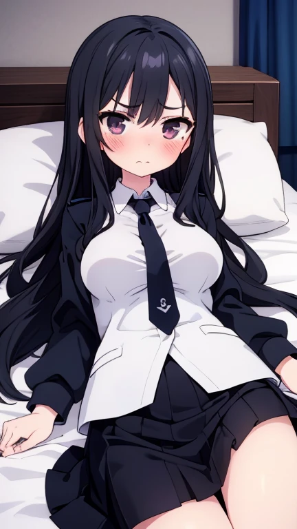((masterpiece, the best_quality)), 1 girl, (Realism:1.4), alone, white_background, Black_hair, long_hair, absolute_Good memories, skirt, ((full_Body)),pregnant belly, 孕妇maternity clotheaternity clothes,pregnant belly,pregnant belly
