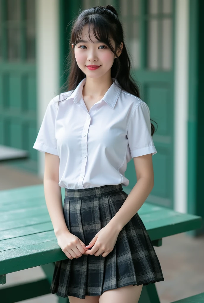 (masterpiece, Highest quality:1.2), 8k, 12才のFull nudityの, 85mm,Official AR RAW Photos, スーパースリムなスレンダーbeautiful girl, 、Navy blue short skirt、If you lift up the uniform shirt, you can see her beautiful breasts.、上Half BodyFull nudity、Super beautiful breasts、Show me your ears、Naked photoshoot、Full nudity, Cute Face, close, Half Body, Biolace, Gardenia, beautiful girl, Thighs, Short sleeve, Standing on the station platform, Looking at the audience, No makeup, (Big smile), Film Grain, chromatic aberration, Sharp focus, Face Light, Bright lighting, 10 generations, Detailed face, Background blur, (Dark red tie:1.1)、((((((の上Half BodyFull nudityの))))))、((((((12才のFull nudity女子高生)))))、Narrow waist、The wind is blowing、Hair blowing in the wind