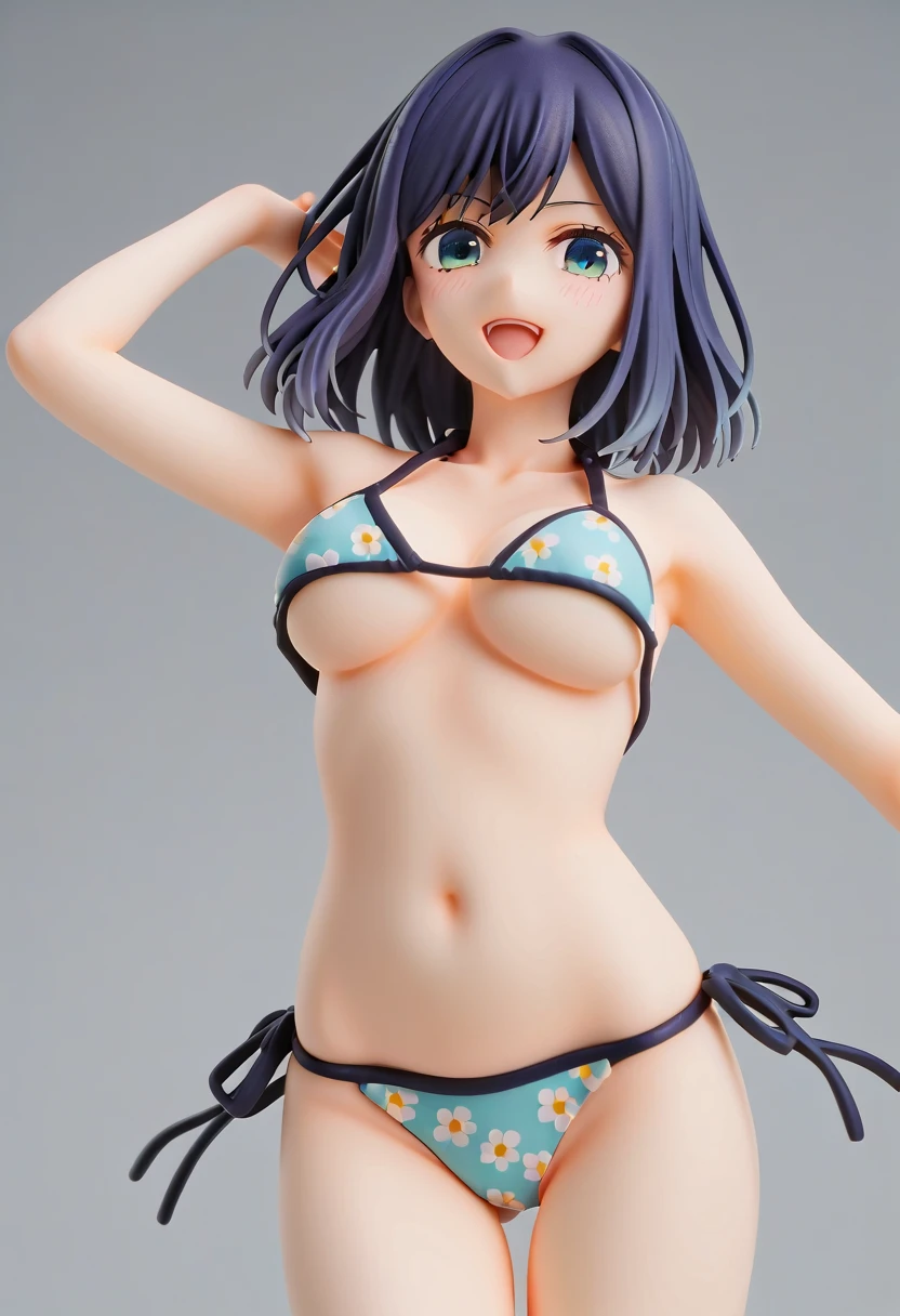 1girls, tiny girl, young girl, mesugaki, mesugaki smile, tidy, yoing lady, long hair, Black hair, short cut, micro bikini,frilled SKIRT, color, flat chest,big ass, thick thighs, Teasing, naughty looks, heart eyes, Lower arm, Focus on the girl, glossly skin, oily skin, Gravure, pinup, junior idols, image video, fellatio gestures, tongue sticking out, Drooling, Close up of face, bust up, Masterpiece:2, Top Quality, high Quality, Very Detailed, ultra  High Resolution, super High Resolution, Beautiful Detail, Dynamic angles, perfect lighting, 8k, Animation Style, cartoon style, game cg, 