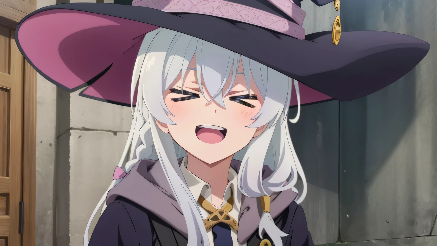 {{{masterpiece}}}, {{{best quality}}}, {{ultra-detailed}}, {illustration}, {{an extremely delicate and beautiful}}, (beautiful detailed eyes:1.6), extremely detailed face, 8k, anime face, NSFW, 1girl, elaina (majo no tabitabi), elaina_majonotabitabi, witch, cute face, long hair, white hair, ahoge, hair between eyes, sidelocks, pink bow, single braid, ribbon on braid, yellow hair clip, blue eyes, bare legs, medium breasts, thin waist, big hips, curvaceous,, BREAK, white shirt, witch hat, black headwear, black robe, black skirt, yellow ribbon tie, pleated skirt, open clothes, long sleeves, collared shirt, brooch, wide sleeves, hooded robe, miniskirt, open robe, boots, black footwear, Witch Shoes, BREAK, NSFW, 1boy, 1penis, deepthroat,(fellatio:1.5), girl eating penis, face stained, sucking penis, face focus, cum on hair, (bust shot:1.3)