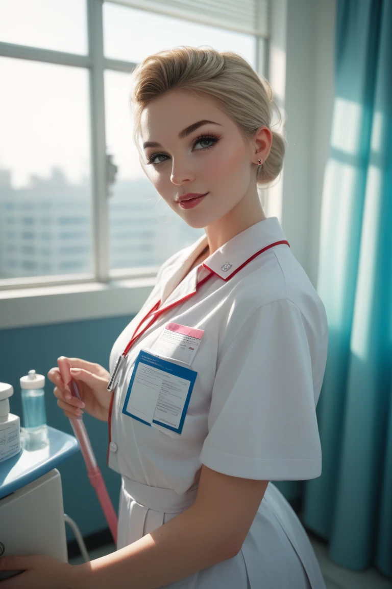 A very young ******girl on a medical check-up at the hospital 