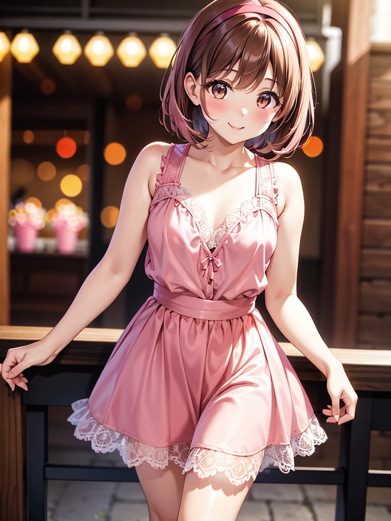 Pink camisole dress、