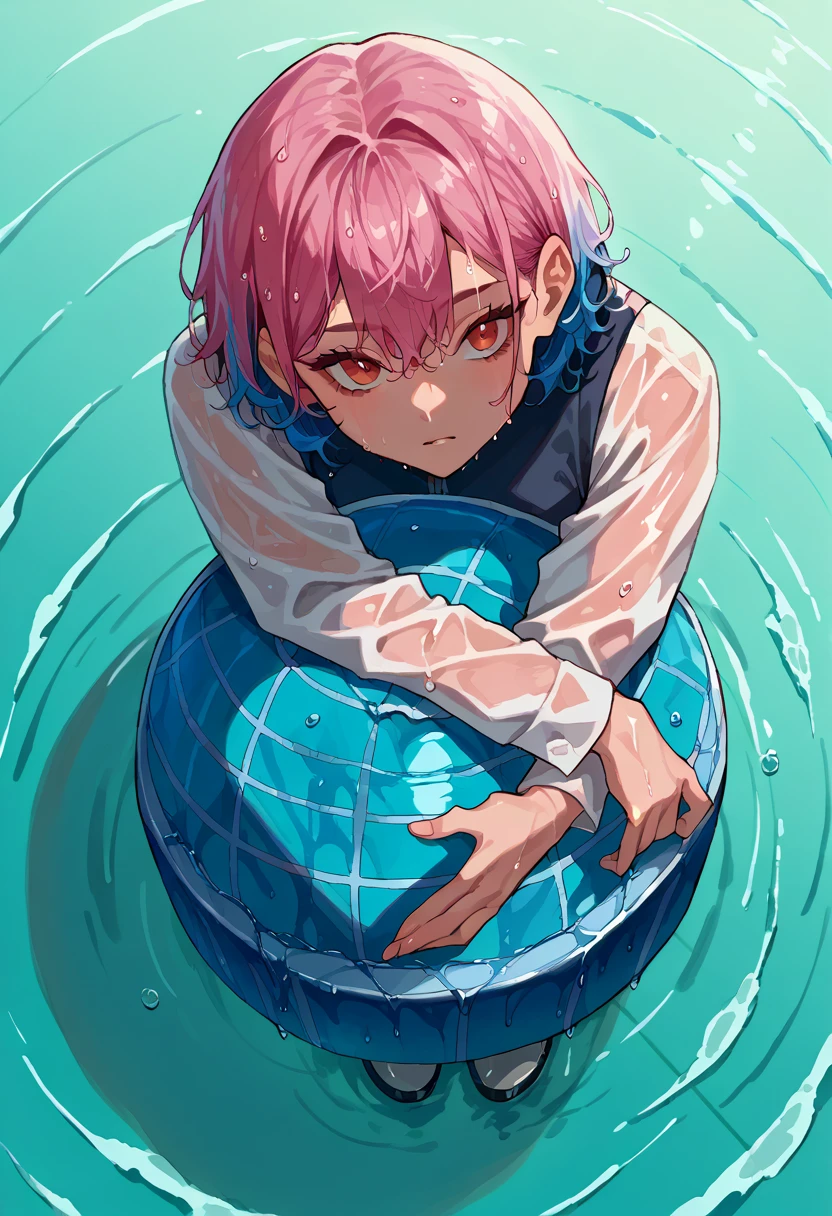 score_9, score_8_above, score_7_above, score_6_above, source_anime, 2 s, Stacking ,  wet, in this, 
pink hair, blue hair,  looking at the viewer,peladas bucetas wets e gozados cara de safada vergonha e tesão 