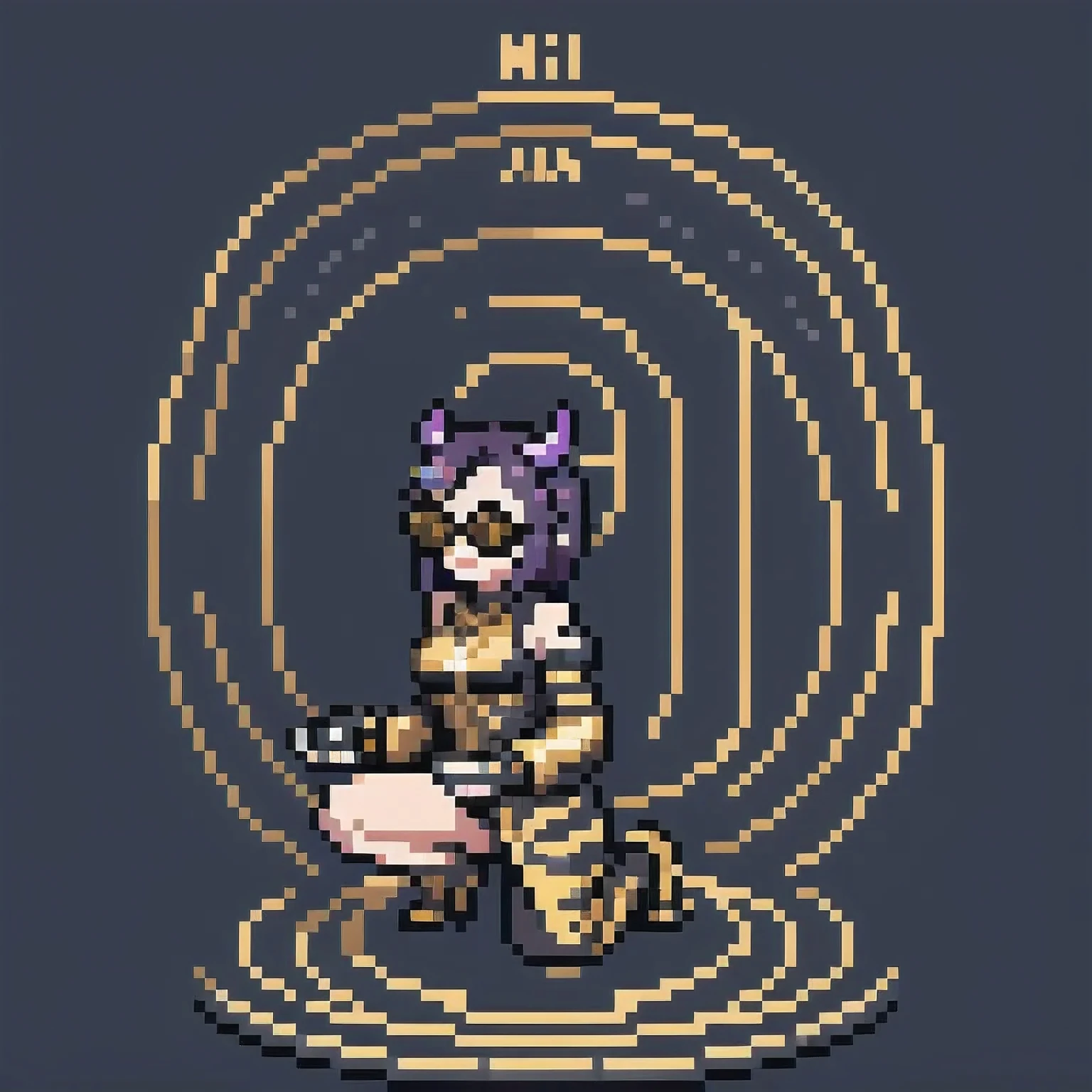 HD Cartoon cat with sword and armor on head, 1 0 0 0 x 1 0 0 0 0 0 pixel art, pixel art sprite, league of legends moganna, vagayat style, style league of legends, visual novel elf, fox of league of legends chibi, monster hunter monster, monster hunter armor, cat warrior, maple story character art