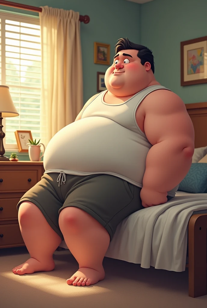 masterpiece,highest quality, At 16K, the fat man is a cruel prisoner, delay, human, 50s, (obesity: 1.0), fatty muscle, bowl leg, he is pressing his heels together, despondency, I was incontinent, 50s, waddle, There is a small puddle under him, I was incontinent, naked, short legs, bowl leg, spread your legs, 白い布おむつとかわいいDroolかけを着用してください, White diapers, Pampers, nakedのお腹, naked足, naked足, nakedの靴底, 上半身naked, wide forehead and short thin hair, A man with a big face and stubble, naked足, nakedの靴底, shy, sob, embarrassing, bright skin tone, Drool, round face, vapor, alone, She enters a nursery school but is looked down upon by the children., he was surrounded by children