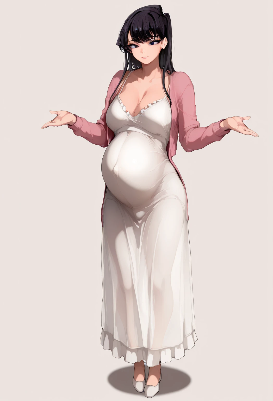 ((masterpiece)),(((best quality))),((character design sheet)), illustration,1man, (pregnant:1.4) environment Scene change, jumping, legs spread wide,ass up, breasts touch floor, muscular, burgundy skin, burgundy legs, small burgundy horns, scribbles and marks, ((detailed face:1.1)), rough sketches, pose too, black and red color palette, 8k,16k, (simple background, white background: 1.3) --auto