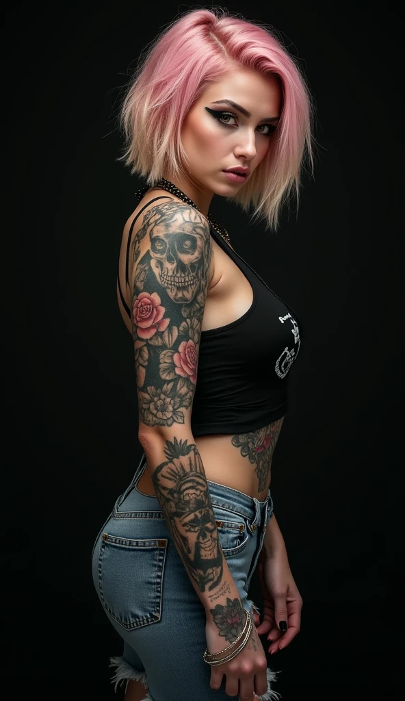Chica monstruo, Cuerpo de limo completo, neon colors, Risa loca, Mal, Mujer con tatuajes y piercings posando con camisa blanca, bomba, Mujer preciosa, con una camisa blanca, hiperrealista,cuerpo completamente tatuado, Mujer preciosa, Fotos oficiales del producto, better known as amouranth, hermosa mujer hermosa, cuerpo tatuado, Foto completa del producto, HannaHowo,hermosa camiseta negra , Hermosa modelo posando para foto de perfil