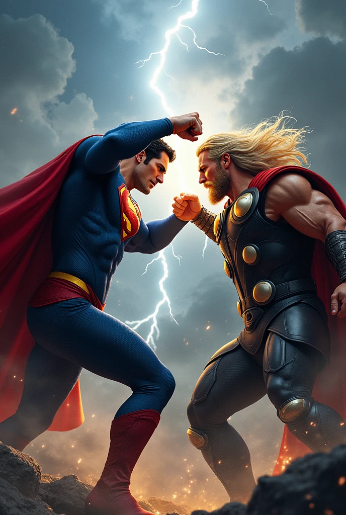 Superman VS Zeus Death fight in galaxy Black