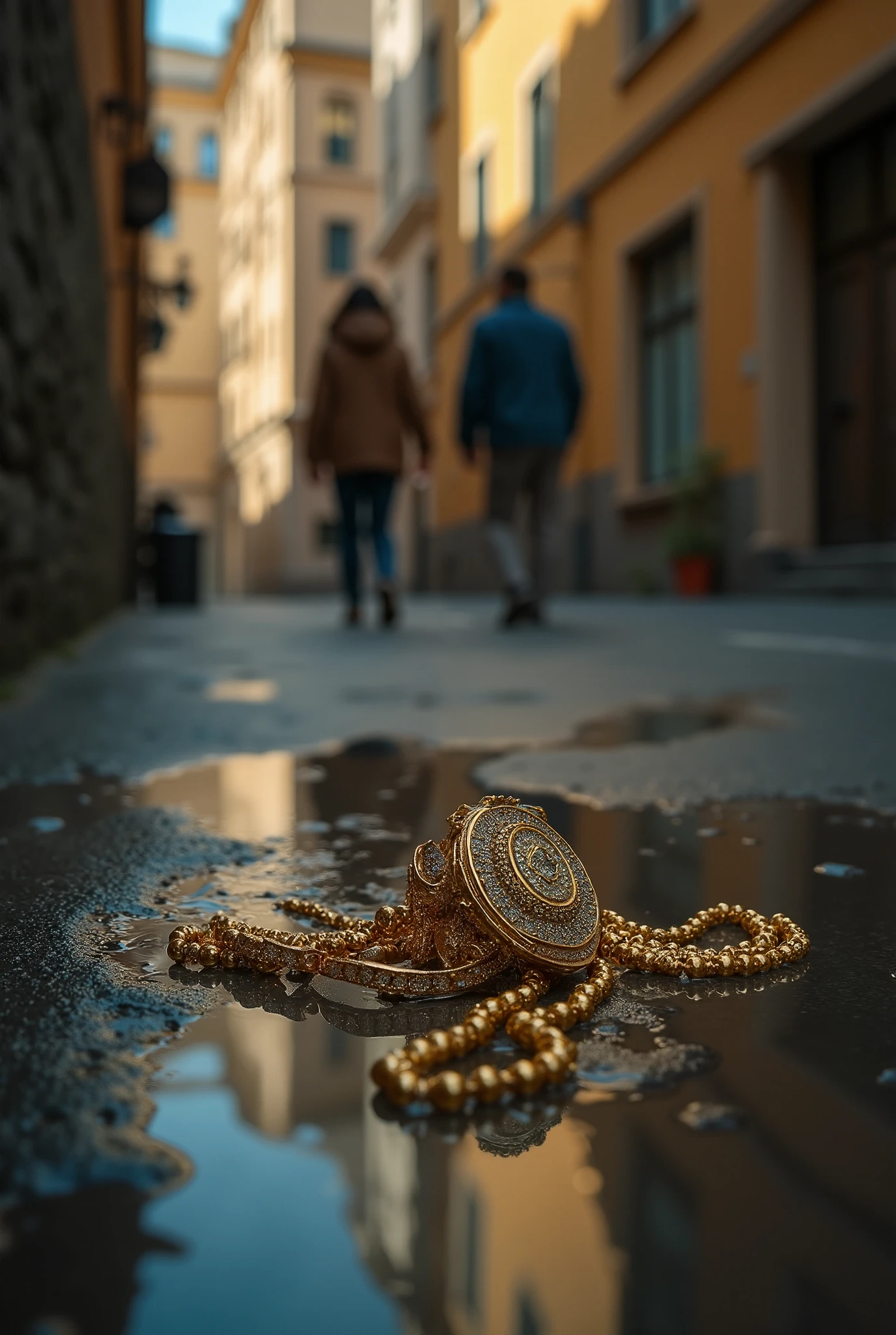 A man walking dowm the road and saw a precious and a gold necklace on the floor.After taking it he went back home to show it to her but to his surprise,his wife has been sent to the nearby hospital.When he went there and asked what happened,they told him that his wife is having a serious breast cancer which made her collapse while cooking in the afternoon.The man had no other alternatives than to sell the precious items he found to pay for the hospital bills