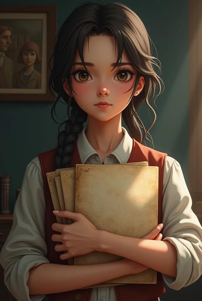 A girl found a mysterious book on the roof of her house.