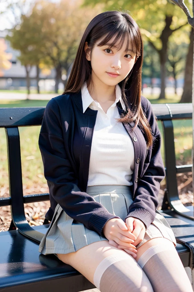 (High school girls walking on Tokyo street:1.2、blue sky)、((school uniform、blazer、Pleated skirt、Navy blue socks、loafers)、the wind is strong、(Realistic、Like a photograph、Live Action、8K, Realistic, RAW Photos, Best image quality: 1.4), Single-lens reflex camera、RAW Photos, Highest quality, Realistic, Highly detailed CG Unity 8K wallpaper, Written boundary depth, Cinematic Light, Lens flare, Ray Tracing, Realistic background、((ultra high density skin))、 age girl on her way to school,Cute Japanese、(whole body:1.5)、Super detailed face,avert your eyes:1.1、(Silver inner color hair、Straight Long Hair:1.2、My hair flutters in the wind:1.4)、I like that style、stylish、Very detailed、Pay attention to the details、Perfect outfit、(Sunburned skin)、View from above、Accurate hands、Accurate legs、Detailed hands and fingers、Anatomically correct body、Thin legs、Thin thighs、Large Breasts