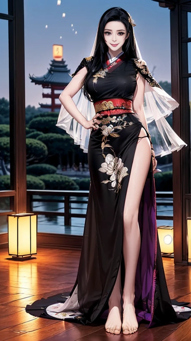 (8k、RAW Photos、Highest quality、masterpiece:1.2)、(Realistic、Realistic)、1 、((China dress:1.2、Thin legs、whole body、View from the front、smile、Looking into the camera、Bold Pose))、cute、Leg fetish erection images