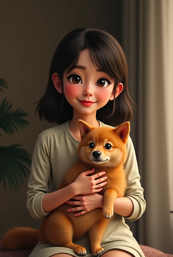 o cachorrinho、brown hairs、The eye、hor ears、coda、pace、vibrancy、curiosity、friendly、Smell、intimate、Adventure stories、image