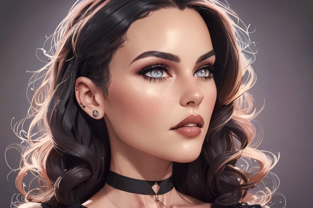   Close-up of a woman wearing a black blouse and a black bra  ,  Charlie Bowater art style , estilo Charlie Bowater, portrait de vampiro, arte do personagem Charlie Bowater, Alena Aenami and germ of art, Neoartcore e Charlie Bowater,   Charlie Bowater rich and deep colors  , lazy art style,  germ of art and Tom Bagshawum close up of a woman with long black hair and a necklace , amoranto, Bela Delfina,  better known as amoranto , Kailee Mandel, black hair and big eyes,   profile picture with close up  ,  handsome young Amoranto ,   pale and shiny skin  ,  portrait de alta qualidade,   with long hair and piercing eyes  ,  skin like ivory,  Sydney Hanson,  white skin tone mode , close up, portrait, cartoon style,  GTA digital illustration of a woman in a black dress and black hair , Beautiful Vampire Queen , beautiful female vampire queen, Gothic maiden,   beautiful Gothic supermodel  , female vampire bonita, , , Gothic maiden of the dark,   Gothic style, gothic woman, Gothic clothes, Gothic clothes, vampire fashion, female vampire,   wearing a gothic dress Close-up of a woman with long hair and a sweater  ,   curly brown hair  , beautiful model,  portrait de alta qualidade,   Medium Soft Light Portrait  , looks like young Liv Tyler, portrait colorido,  pretty woman,  curly blonde hair  | d & d, bela iluminação de portrait,  A beautiful young woman , very beautiful model, 50mm Portrait,    Character style illustration Completely naked breasts showing fear Small breast size Cartoon name  :   there is a woman wearing a black blouse and a choker , portrait rossdraws, wlop rossdraws, portrait de personagem em close,  germ of art  portrait, detailed portrait of anime girl, rossdraws 1. 0,  germ of art . high detail,  Art in the style of Guweiz , extremely detailed  germ of art ,  germ of art  detailed