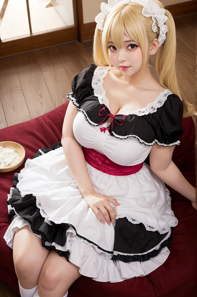 14-year-old girl in maid outfit with big breasts (Gothic style) torn skirt golden body proportion messy blond hair (inner splayed feet) (very detailed CG unity 8k wallpaper) big breasts torn skirt ruddy and shy Ed Blinkey America&#39;s most beautiful body art, ATey Ghailan, painting by Jeremy Professional Gorgeous Mann, Greg Manches, Antonio Moro, Artstation Trends, CGSOC IETY TRENDS, intricate, tall detailed, accurate, dramatic realism art, cg, 3d, 8k 4k