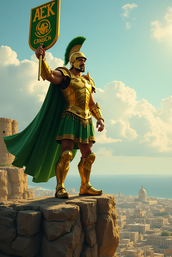 The corner castle terrace overlooks Ancient city of Rhodes with view of the Port, mesmerizing Colossus of Rhodes bathed by Sunset light,((golden hour time):1.2),((Ancient City with Port):1.2),((Colossus giant statue):1.1),delicate golden hour light, amazing wallpapers, beautiful surroundings, optimistic matte painting, Beautiful digital artwork, Ancient city background, Beautiful and detailed scenes, UHD underground, UHD landscape, Masjestic concept art, beautiful Ancient City. |(Masterpiece in maximum 16K resolution), the best quality, (very detailed CG unity 16k wallpaper quality),(Soft colors 16k highly detailed digital art),Super Detailed. | Perfect image,16k UE5,official painting, superfine, Depth of field, no contrast, clean sharp focus, professional, No blurring. | (((More detail))).