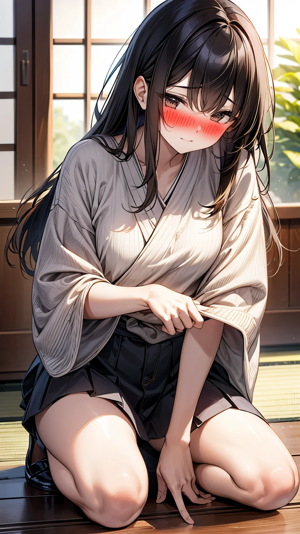 head shot、Blowjob to a man、Zashiki Warashi、Sucking penis、Japanese style、Shoji Screen、tatami、Haunted house、kimono、Bob、Nipples、Pussy、girl、girl、short、young、Baby Face、Flat Chest、Long black hair、Dynamic Angle、dissatisfaction、Watery eye、ball、Flower Hair Ornaments、barefoot、sperm、Covered in semen、Sweat、Half naked