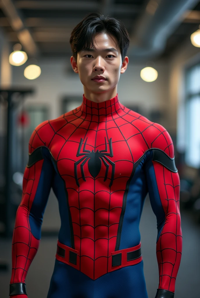 masterpiece, best quality,  <lora:cz_binance:0.9>,(cz_binance),a man with glasses,<lora:attire_spider-man-12:1>,spider suit