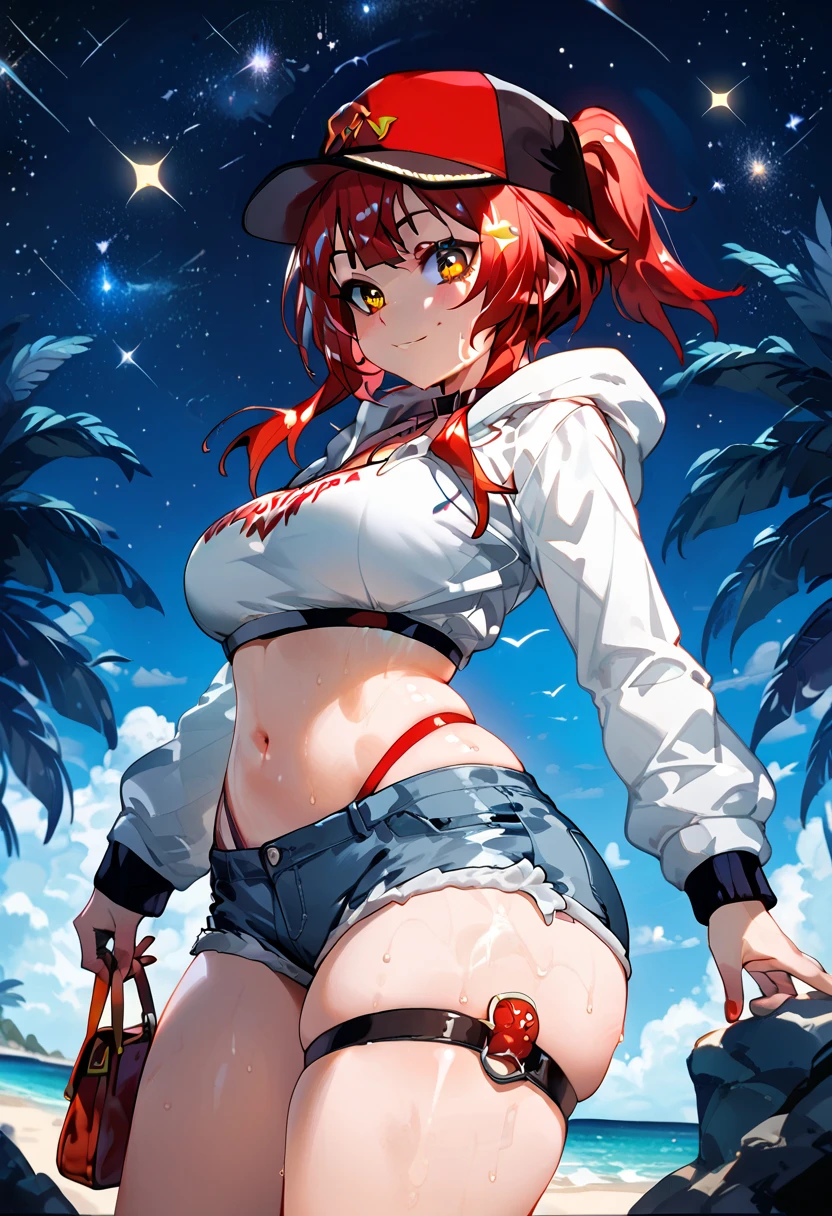 quality at best, extremely detaile,A Giant Breast Girl,Looks like a teenage girl,The painting style is more two-dimensional, The large breasts, Wearing tight-fitting clothes,Highlight and hip lines,High fork clothes,The outline is clearly discernible,big stiff nipple,flushed and sweaty,big tit,sexy clothes ,sticking tongue out,The uterine shape is tattooed on the lower abdomen,choker,orgasm face,tongue,straddle,all body,beautiful legs,long legs,wide hip,Womb Tattoo