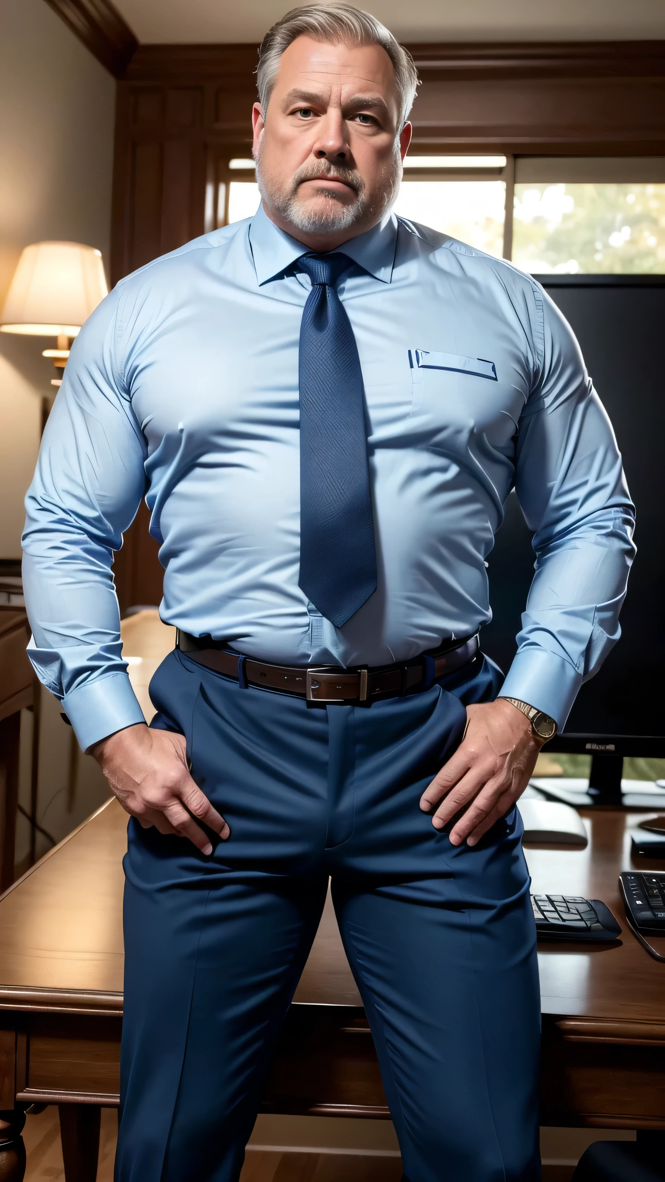 Opened zip with big erect penis is coming out from pant, masterpiece