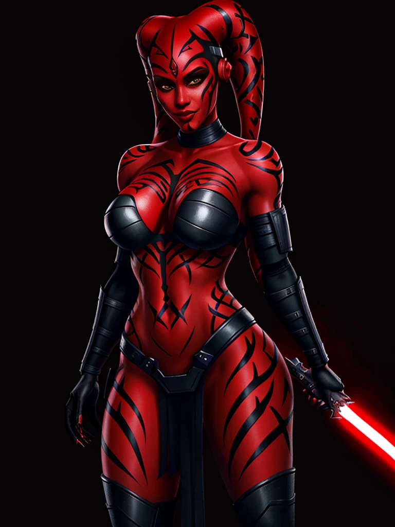 red skin:1.3, twilek, Black Leather spacer jacket, black crop top, black pants, standing, dynamic pose, large breasts, detailed face and eyes, upper body, under boob, 
detailed background, cyberpunk, bar, neon lights, dark, jacket, open jacket, highly detailed, best quality, high resolution, 4k, cinematic lighting,