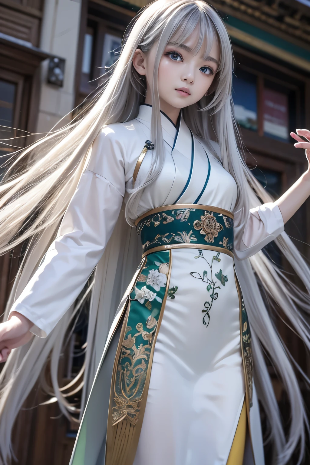 Masterpiece, Best, Night, Full Moon, 1 Female, Mature Woman, Chinese Style, Ancient China, Elder Sister, Royal Sister, Cold Face, Expressionless, Silver White Long Haired Woman, Pale Pink Lips, Calm, Intellectual, Three Belts, Gray Hitomi, Assassin, Dagger, Flower Ball Background, Strolling Street Masterpiece, Best, Night, Full Moon, 1 Female, Mature Woman, Chinese Style, Ancient China, Elder Sister, Royal Sister, Cold Face, Expressionless, Silver White Long Haired Woman, Pale pink lips, calm, intellectual, three belts, gray pupils, assassin, dagger, flower ball background, street view, white-haired catwoman, see-through, loose Hanfu, cat ears, cat tail, clear purple eyes,(NSFW:1.15)