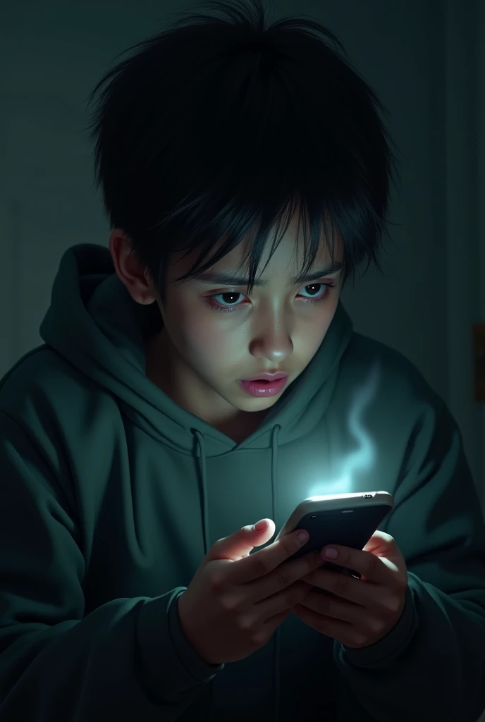 Believe me 6 images that deal with a boy who was addicted to video games,and that's why he broke up with his girlfriend