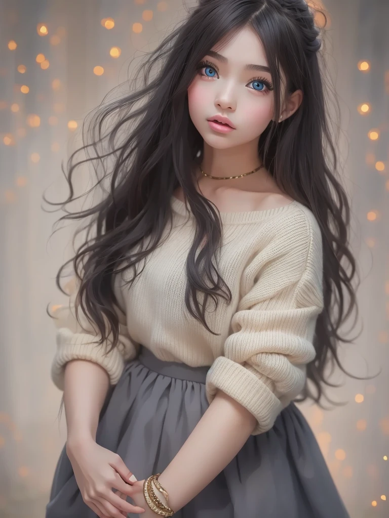 (RAW Photo, Best Quality), (Realistic, Photo Realistic: 1.3), Best Quality, Highly Detailed, Masterpiece, Hyperdetail, Illustration, 1 Girl, Forehead with Painting, upper_body, Dynamic Angle, World Masterpiece Theater, messy_long_hair, Best Quality, Extremely Detailed CG Unified 8k Wallpaper, Ink, Amazing, Cinematic Lighting, lens_flare,dunhuang_style