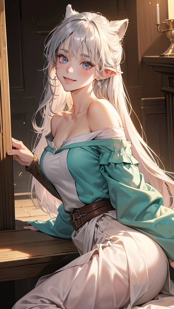One , (Aisha Greyrat), Standing in a medieval tavern and looking at the viewer, Her face is fine and smooth, Her eyes are super small, masterpiece,
Long sleeve, dress, Green Eyes, Redhead, hair band, maid, white hair band,
Soft lighting and detailed environments、Create immersive environments that inspire your imagination。,
Draw in the style of Mushoku Tensei,
Ultra-detailed, High-quality visuals, Dim lighting, Sharply focused, Octane Rendering, 8K Ultra HD,naked、Nipples、Butt