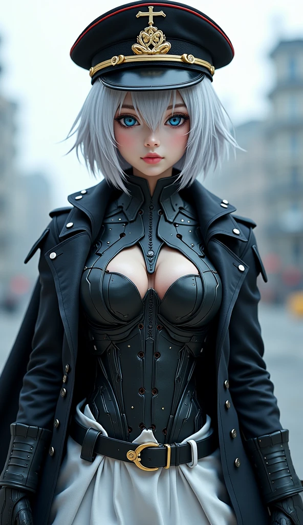 sfw, <lora:arlecchino-v2:0.9>, (arlecchino(genshin impact), x-shaped pupils, black_eyes, red pupils:1.2), (view from below:1.0), (atmospheric perspective:1.1), dynamic angle, looks at the viewer, perfect face, 40 years old woman, (model naughty face, sensual very plump lips, perfect proportional body, slime waist:1.1), (medium_perky_breast_size:1.0), cleavage, Hasselblad, teasing, (walking the streets of the:1.2), Miami City, Ocean Drive, South Beach, ocean, coastal area, in the quarter of the city with expensive stores, cityscape at sunset, attractive stunning woman, wgite hair, (streaked hair:1.1), (single very long braid:1.2), bouffant_Hair_Volume_Blowout short hairstyle, (lace blouse, high waist pants, white tight fur-trimmed tailcoat, luxury_Thick_Belt:1.2), (jewelry, big cross earrings:1.1), (dynamic sexy action pose:1.2), designer outfir, woman_wearing a Haute_Couture, (dominatrix_strong_businesswoman_film-star:1.1), (latex femdom bdsm businesswoman boss clothing style:1.2),
8K, highres, (ultra highres, intricate details:1.2), (best drawing:1.4), (masterpiece:1.6), (Best quality:1.4), (ultra detailed), (extremely detailed:1.2), (8k:1.2), (diffuse lighting:1.2), (sharp focus:1.2), (film grain:1.2), <lora:add_detail:0.5>,