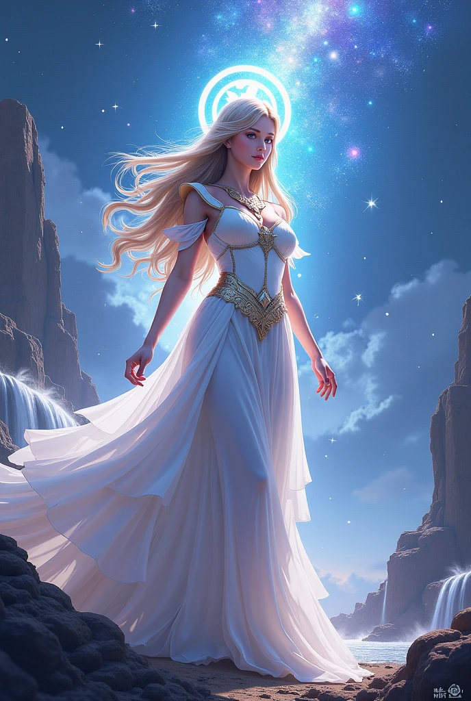 Make a person with the characteristics of the name "Aurora" (visible light in the sky before sunrise that indicates the beginning of the day. In a figurative sense, dawn means childhood, youth, principle of life. In Roman mythology, Aurora is the name of the goddess of dawn, name corresponding to the Greek goddess Eos).