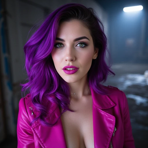 femme gothic, Robe vintage, sourire, Sadique, nuitfall, Visage détaillé, nuit, Hanches larges, Taille fine,Portrait de femme debout, Yeux détaillés, Portrait de femme debout, Photo brute 8K, la plus haute qualité, (regarder le spectateur:1.3), meilleure ombre, détails complexes, (cheveux audacieux:1.3), (yeux pétillants), cyberpunk, neon,
