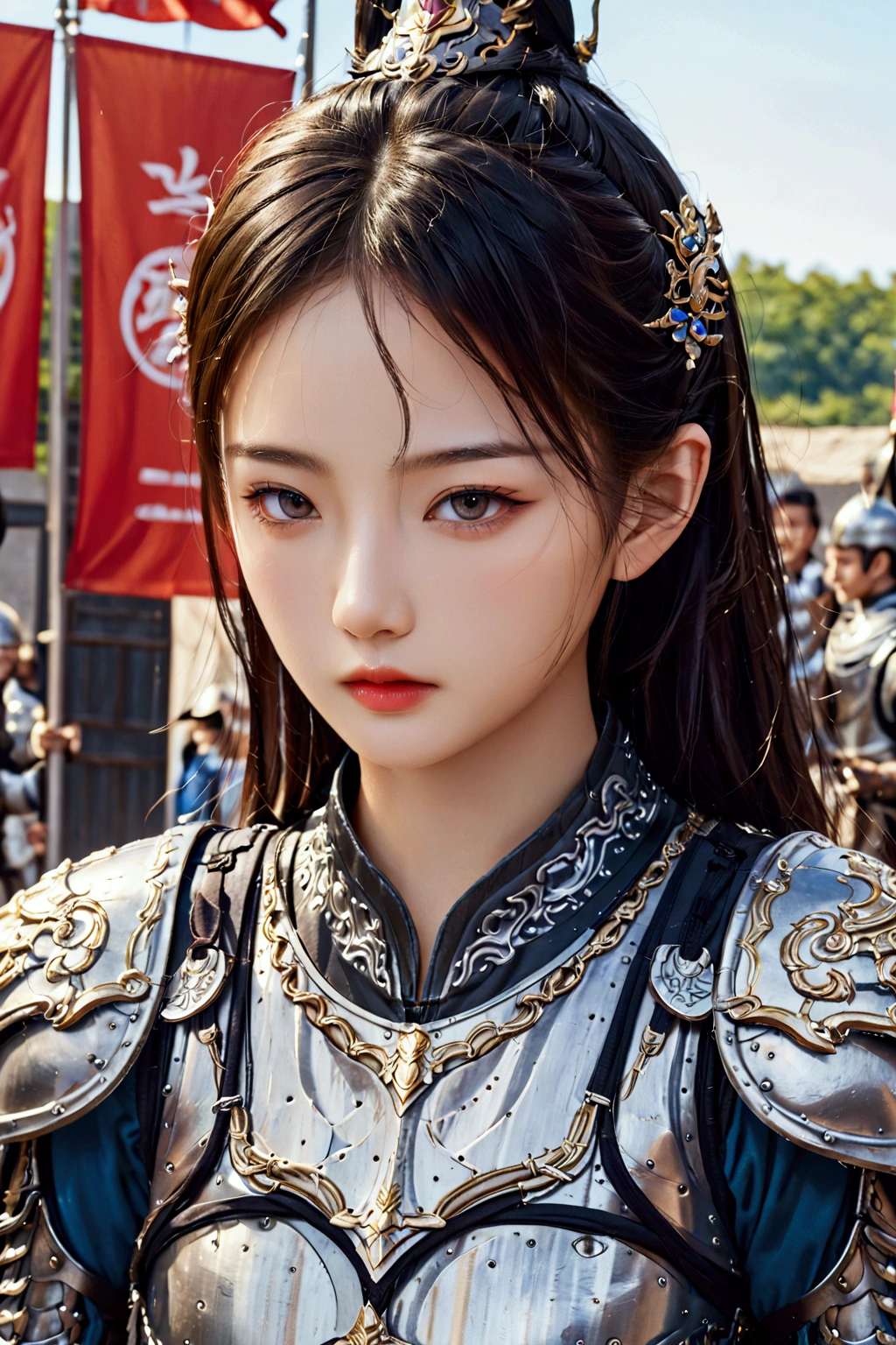  Asian Beauty dressed in armor 