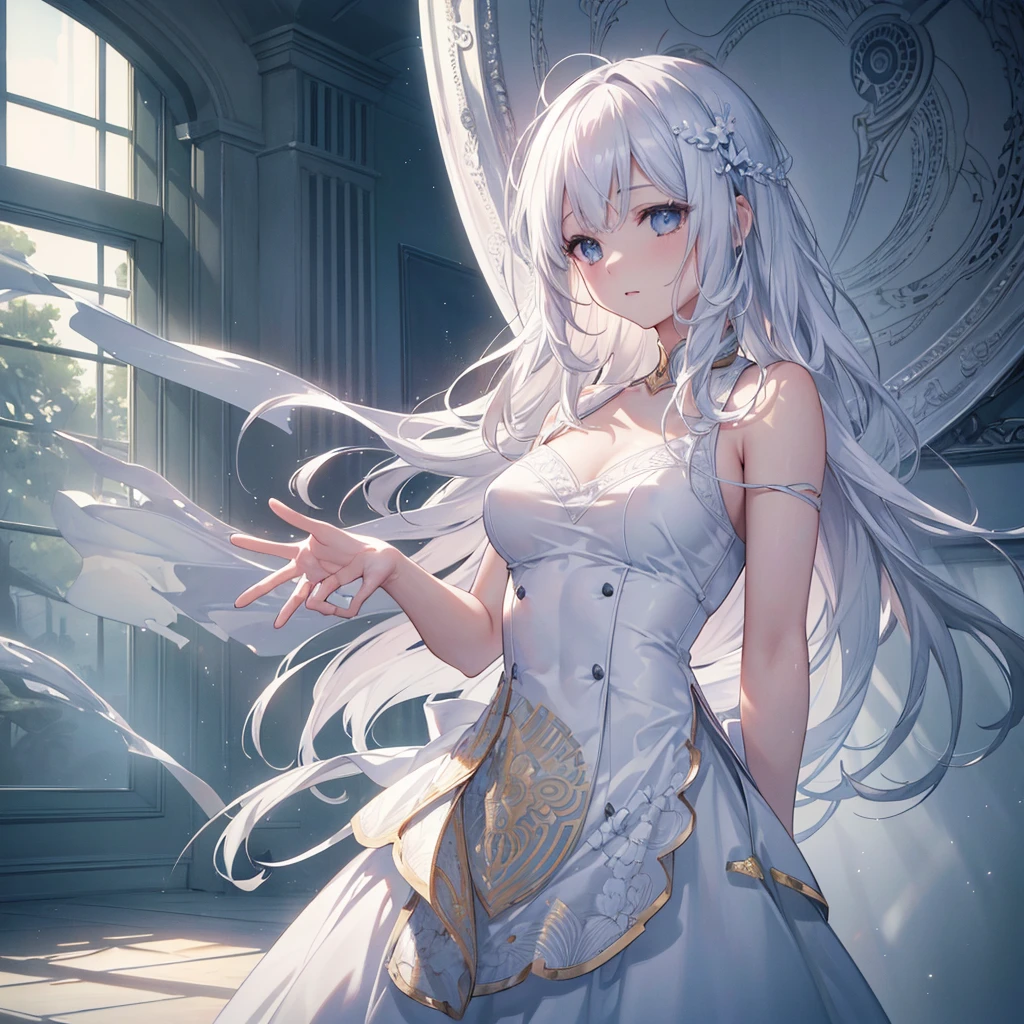 Artistic AI Art Galaxy、one girl、dynamic pose、"A Noblewoman's Whimsical Adventure"
Imagine a beautiful, elegant noblewoman, dressed in a stunning gown with intricate lace and beadwork, standing in front of a glowing, ethereal portal. She looks curious and adventurous, with a hint of mischief in her eyes. The portal seems to be leading her to a fantastical world, full of magical creatures, ancient ruins, and hidden wonders. The atmosphere is dreamy and surreal, with soft, pastel colors and delicate lighting.