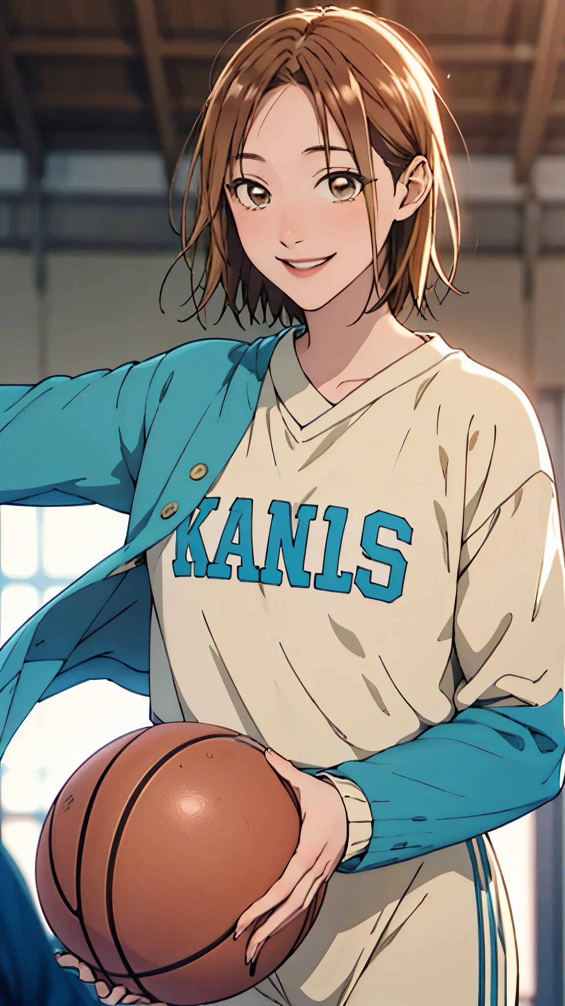 Kano Chinatsu 、 Basketball Uniform 、smile、