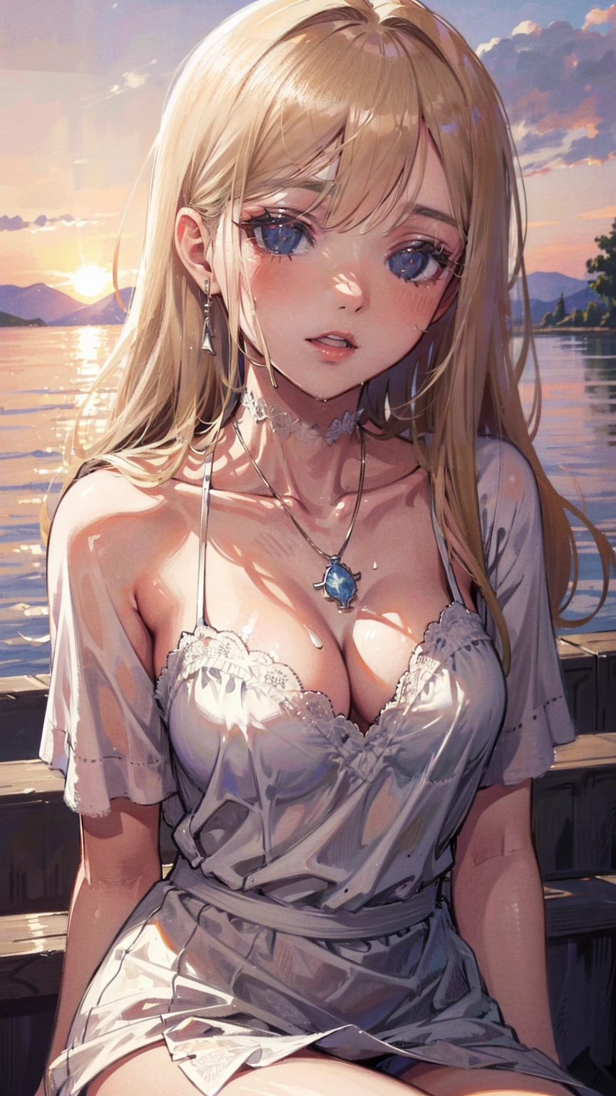 (  girl ),(  very detailed目,  very detailed顔), ( realisticにสุดๆ,  high res ), (  top quality :1.4), (  top quality ), 5, Midea, 1人の girl ,score_9, score_8_ up, score_7_ up, score_6_ up, score_5_ up, score_4_ up,  real skin texture deep into the night,  RAW photos , ( realisticに,  realistic:1.37),  very detailed,  Pro Pictures , (masterpiece:1.3,  top quality ,  ultra high resolution ,  ultra More), ( realistic, photo realistic:1.4),  beautiful illustrations ,  perfect lighting,  natural light,  depth of field , beautiful detailed hair,  beautiful detailed face , beautiful detailed eyes,  beautiful collarbone,  beautiful body ,  beautiful breasts ,  beautiful thighs ,  beautiful legs,  look under my beautiful fingers ,  viewers、  shiny hair,  longhair , (  beautiful brown eyes、)、smile、  super detailed  な目、(( hair clip)), Very elaborate face ,  High Detail Eye , cowboy shot,、( 一人の girl  )、 , masterpiece, top quality , high res, masterpiece ,  girl 1人, Calm expression, Captivating eyes ,  long straight hair  ,  Relaxed Dress ,  Calm Posture  ,  porcelain-like skin, A faint blush, crystal pendant golden hour, (  rimlight):1.2, Warm tones, Solar flare, Soft Shadows,  bright color, painterly effect  ,  dreamy atmosphere BREAK beautiful lake  , Scenery I saw with you  々, Willow Tree, Calm water, reflection,  clouds illuminated by the sun  ,  quiet atmosphere ,  Beautiful Sunset  ,  super detailed  ,  Official Art, unity 8k wallpaper , [ "Intertwined, Mandala
