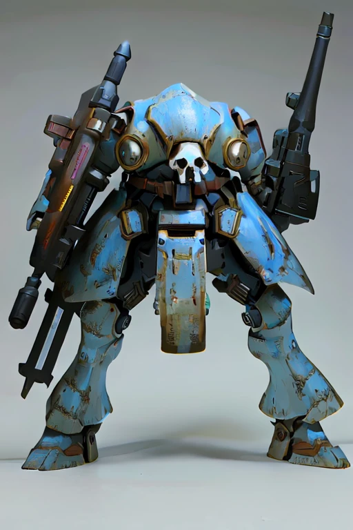 artillery weapons, mechanical legs, armored, light blue painted heavy armor, weapon, artillery, kunoichi style mobile weapon, walking gun, non-human, machine, robot, automaton, military, beetle, Soviet, skull-like, multiple legs, bug legs, four legs, big gun, skull like, many legs, non humanoid, gun emplacement, fortification, mobile fortification, one weapon, main gun, one long weapon, only one weapon, insectoid, exeskeleton style:0.3