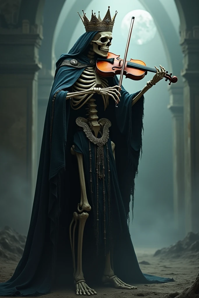 Violin and skeleton