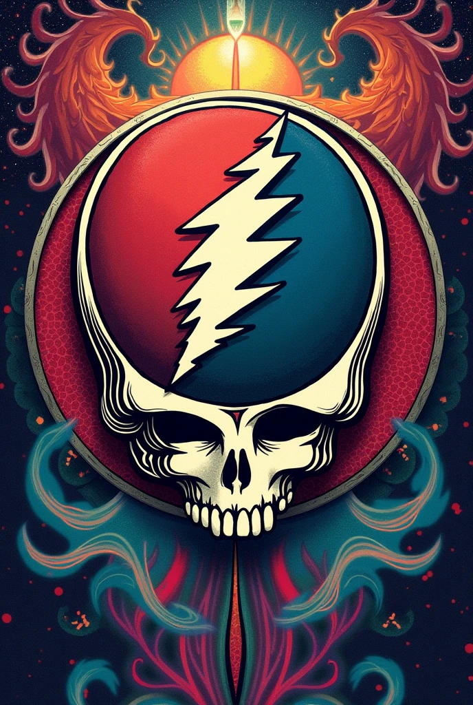 Greatful dead logo at the beach