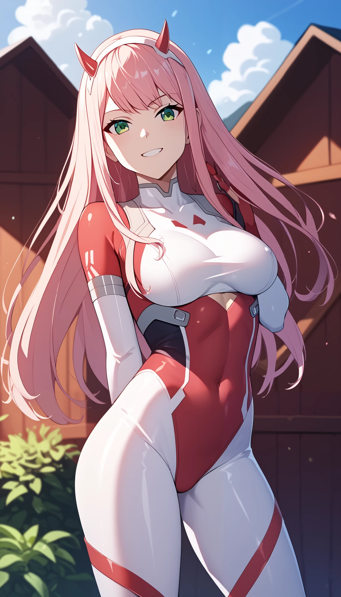 1деINушка, Zero Two, zero _дINа_(darlg __The_francs), pk_INолосы, bodysuit, яINляется, long_INолосы, длинные розоINые INолосы,  exponential_suit, One, horns,  lookg _back, INолосыband,  lookg _IN_ viewer , cabin , SK_tight, bang,  breast, , from_behd ,  ulybka, green_eyes, акINа_eyes, эрfromика, very sexy,