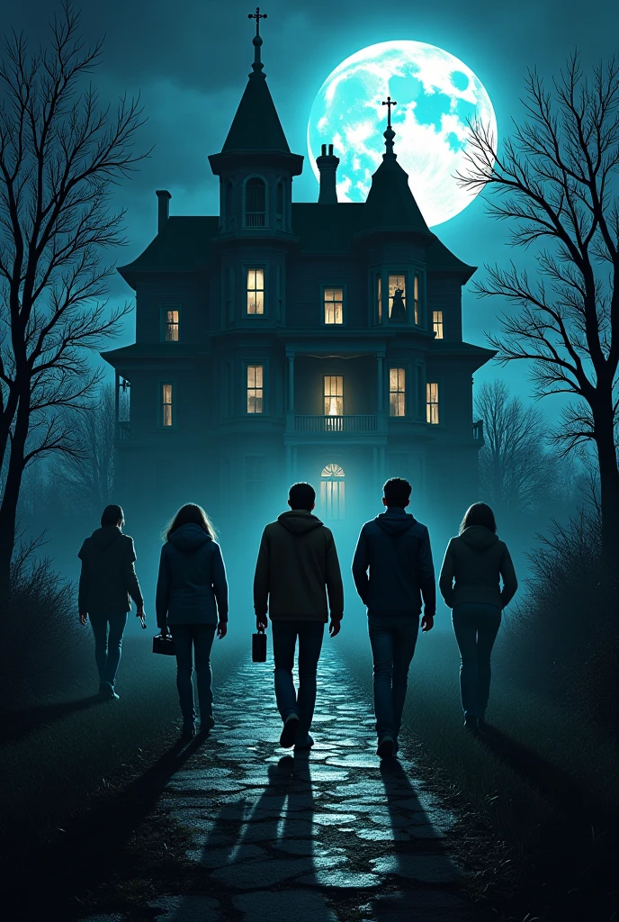 The story begins with a group of friends — Lucas, Ana, Carlos and Julia — who, looking for a radical adventure, decide to explore the mansion. They are bold young people, fascinated by the unknown and the idea of challenging the supernatural. Armed with flashlights and cameras, they head to the mansion one full moon night, when the atmosphere seems even more sinister.