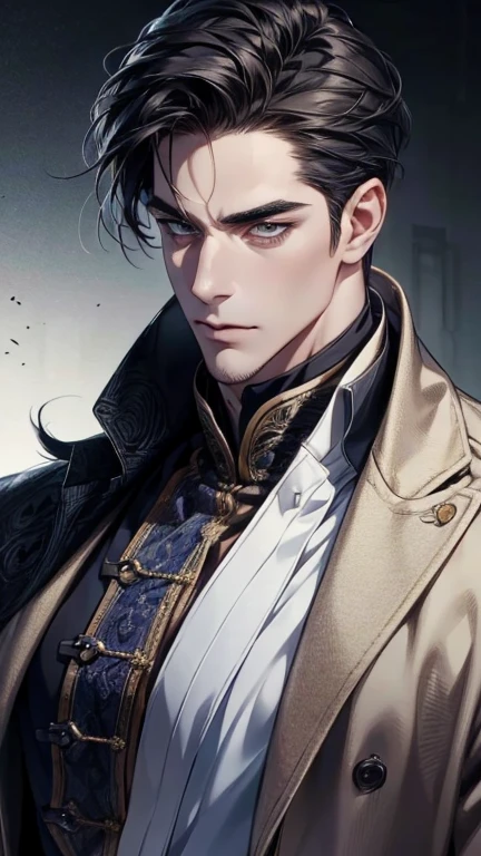 (best quality,4k,8k,highres,masterpiece:1.2),ultra-detailed,(realistic,photorealistic,photo-realistic:1.37),36 year old man,3 day beard,handsome anime,portraits,strong,masculine,dark hair,sharp jawline,mesmerizing eyes,perfectly styled hair,cool anime outfit,confident expression,vibrant colors,dynamic lighting, expression love.