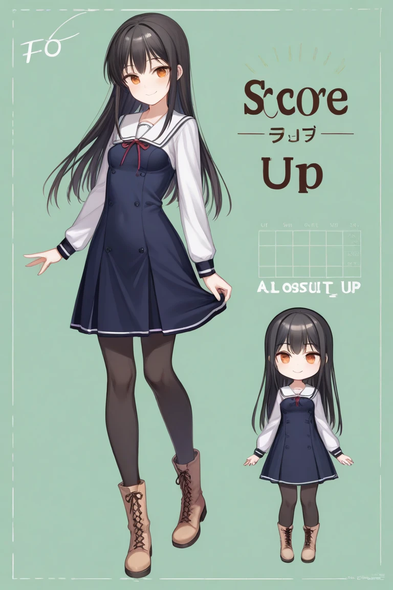 nurse、smile, 4 poses,(Character Sheet:1) (Multiple Views Full Body Upper Body Reference Sheet:1)