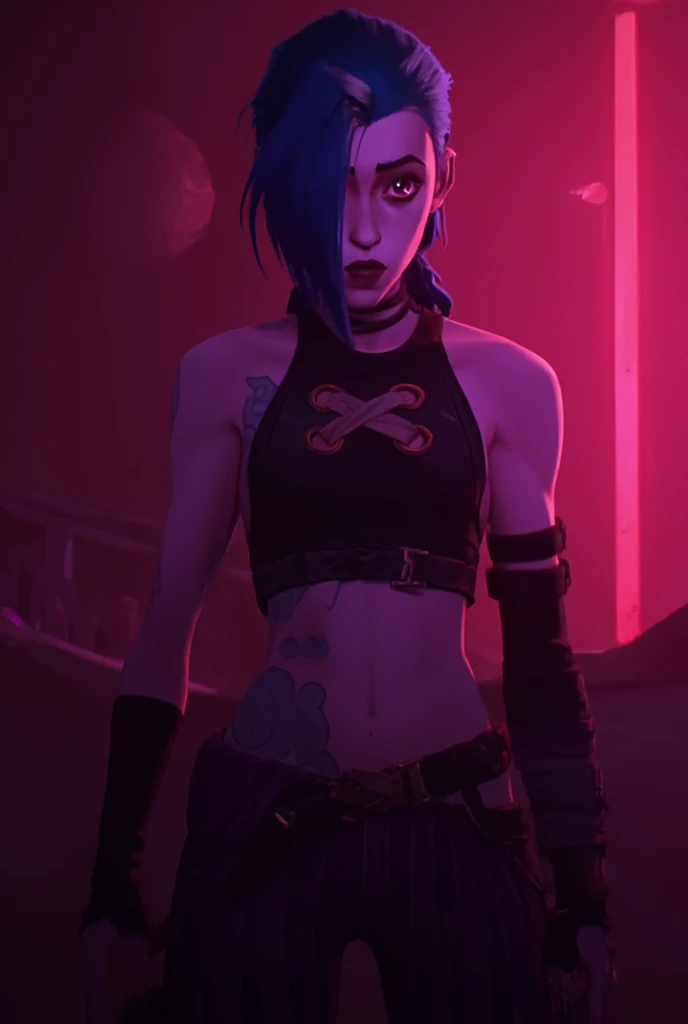 --prompt jinx, a woman with blue hair and tattoos holding a knife, 1girl, long hair, short hair, 1boy, navel, bare shoulders, closed mouth, detached sleeves, green hair, fingerless gloves, pink eyes, twin braids, crop top, gradient background, letterboxed, red background, brown gloves, black belt, asymmetrical bangs, brown belt, arm tattoo, brown shirt, shoulder tattoo, stomach tattoo, striped pants, striped sleeves, pink pants, jinx league of legends, volumetric lighting", instagram photo, photo of 18 years old, cleavage, dirty pastel, fair pale skin, happy, beautiful hazelnut eyes, hard shadows, dark, nighttime, overexposed filter, full body;1.5, very sweaty:2.0, red lips:1.5, in the bed:2.0, sexy:2.0, masturbate:2.0, night light:1.5, soft light:1.5, fog:1.5, garbage in room:2.0; apocalipse:2.0, sensual:2.0, bed color black:2.0, lingerie transparent:1.5, white lingerie:2.0, short hair:2.0, night light:1.5, side hairstyle:2.0, very sweaty:2.0, hot:2.0, spaceship background:1.5
