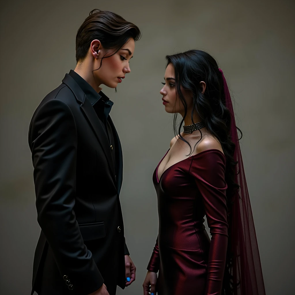Joseph Morgan as Klaus Mikaelson and Sofia Carson as Ava Jalali (pretty little liars: the perfectionists) juntos 