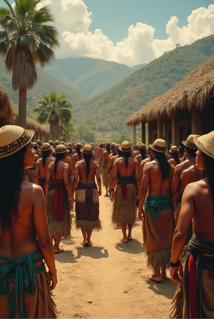 Make a drawing where you identify social stratification, the physical features and explain how the Spanish lived, Creoles, mestizos, indigenous and Afro-descendants during the colonial era, that it is a drawing to trace
